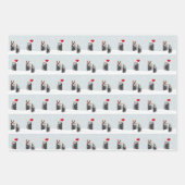 Wrapping paper set with holiday penguins geschenkpapier set (Vorderseite 3)