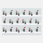 Wrapping paper set with holiday penguins geschenkpapier set (Vorderseite 2)