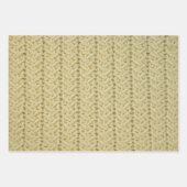 Wrapping Paper Sheet Set Basket Weave Cable Stitch Geschenkpapier Set (Vorderseite)