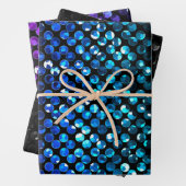 Wrapping Paper Sheet Set Crystal Bling Strass Geschenkpapier Set (Beispiel)