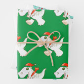 Wrapping Paper Sheet Set Dinosaur in Weihnachtsman Geschenkpapier Set (Beispiel)