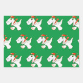 Wrapping Paper Sheet Set Dinosaur in Weihnachtsman Geschenkpapier Set (Vorderseite)