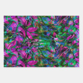 Wrapping Paper Sheet Set Floral-Hartglas Geschenkpapier Set (Vorderseite 3)