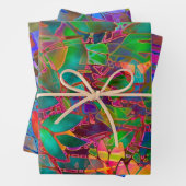 Wrapping Paper Sheet Set Floral-Hartglas Geschenkpapier Set (Beispiel)