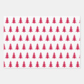 Wrapping Paper Sheet Set Moderne Weihnachtsbaume Geschenkpapier Set (Vorderseite 3)