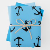  Wrapping Paper Sheets Anchor Geschenkpapier Set (Beispiel)