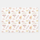 Wrapping Paper Sheets - Baby And Children Patterns Geschenkpapier Set (Vorderseite 3)