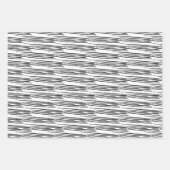 Wrapping Paper Sheets - Black And White Pattern Geschenkpapier Set (Vorderseite 3)