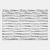 Wrapping Paper Sheets - Black And White Pattern Geschenkpapier Set (Vorderseite 2)