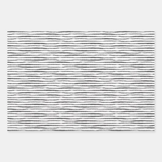 Wrapping Paper Sheets - Black And White Pattern Geschenkpapier Set (Vorderseite 2)
