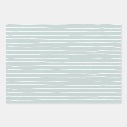 Wrapping Paper Sheets - Blue And White Pattern Geschenkpapier Set (Vorderseite 3)