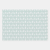 Wrapping Paper Sheets - Blue And White Pattern Geschenkpapier Set (Vorderseite 2)