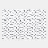 Wrapping Paper Sheets - Blue Dots Pattern Geschenkpapier Set (Vorderseite 3)