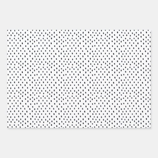 Wrapping Paper Sheets - Blue Dots Pattern Geschenkpapier Set (Vorderseite 3)
