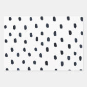 Wrapping Paper Sheets - Blue Dots Pattern Geschenkpapier Set (Vorderseite 2)