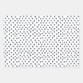 Wrapping Paper Sheets - Blue Dots Pattern Geschenkpapier Set (Vorderseite)