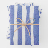 Wrapping Paper Sheets - Blue Patterns Geschenkpapier Set (Beispiel)