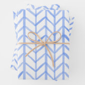 Wrapping Paper Sheets - Blue Patterns Geschenkpapier Set (Beispiel)