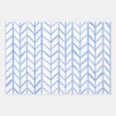 Wrapping Paper Sheets - Blue Patterns Geschenkpapier Set (Vorderseite)