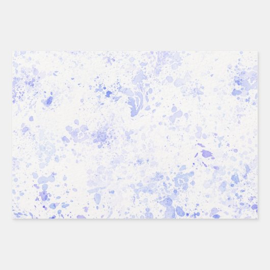 Wrapping Paper Sheets - Blue Patterns Geschenkpapier Set (Vorderseite 3)