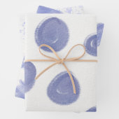 Wrapping Paper Sheets - Blue Patterns Geschenkpapier Set (Beispiel)