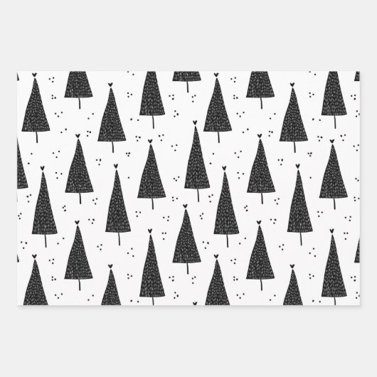Wrapping Paper Sheets - Christmas Patterns Geschenkpapier Set (Vorderseite 3)