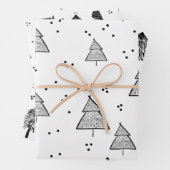 Wrapping Paper Sheets - Christmas Patterns Geschenkpapier Set (Beispiel)