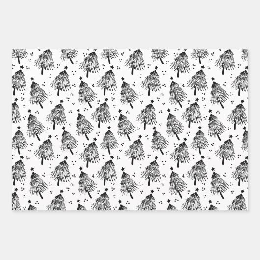 Wrapping Paper Sheets - Christmas Patterns Geschenkpapier Set (Vorderseite 3)