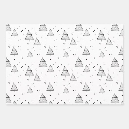 Wrapping Paper Sheets - Christmas Patterns Geschenkpapier Set (Vorderseite 2)