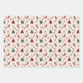 Wrapping Paper Sheets - Christmas Patterns Geschenkpapier Set (Vorderseite 3)