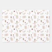 Wrapping Paper Sheets - Christmas Patterns Geschenkpapier Set (Vorderseite)