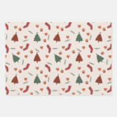 Wrapping Paper Sheets - Christmas Patterns Geschenkpapier Set (Vorderseite 3)