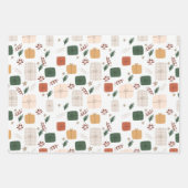 Wrapping Paper Sheets - Christmas Patterns Geschenkpapier Set (Vorderseite 2)