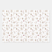 Wrapping Paper Sheets - Christmas Patterns Geschenkpapier Set (Vorderseite)