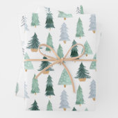 Wrapping Paper Sheets - Christmas Patterns Geschenkpapier Set (Beispiel)