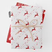 Wrapping Paper Sheets - Christmas Patterns Geschenkpapier Set (Beispiel)
