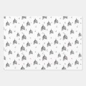 Wrapping Paper Sheets - Christmas Tree Patterns Geschenkpapier Set (Vorderseite 3)