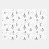Wrapping Paper Sheets - Christmas Tree Patterns Geschenkpapier Set (Vorderseite 2)