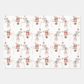 Wrapping Paper Sheets - Circus Fair Carnival Clown Geschenkpapier Set (Vorderseite 3)