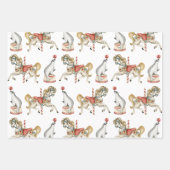 Wrapping Paper Sheets - Circus Fair Carnival Clown Geschenkpapier Set (Vorderseite 2)