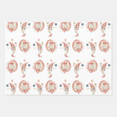Wrapping Paper Sheets - Circus Fair Carnival Clown Geschenkpapier Set (Vorderseite)