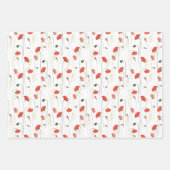 Wrapping Paper Sheets - Floral Pattern Geschenkpapier Set (Vorderseite 3)