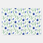 Wrapping Paper Sheets - Flowers & Leaves Geschenkpapier Set (Vorderseite 3)
