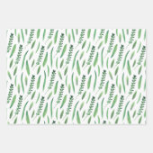 Wrapping Paper Sheets - Flowers & Leaves Geschenkpapier Set (Vorderseite 2)