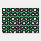 Wrapping Paper Sheets für 8-Ball Billards Geschenkpapier Set (Vorderseite 3)
