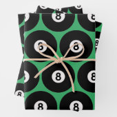 Wrapping Paper Sheets für 8-Ball Billards Geschenkpapier Set (Beispiel)