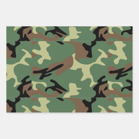 Wrapping Paper Sheets für militärische Camouflage  Geschenkpapier Set (Vorderseite 3)