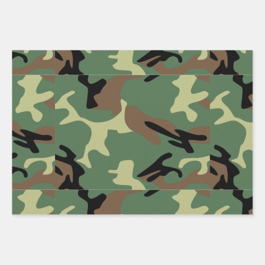 Wrapping Paper Sheets für militärische Camouflage  Geschenkpapier Set (Vorderseite)