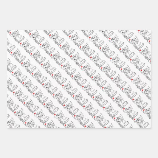 Wrapping Paper Sheets Geschenkpapier Set (Vorderseite 2)
