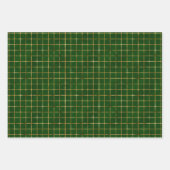 Wrapping Paper Sheets - Green And Gold Pattern Geschenkpapier Set (Vorderseite)